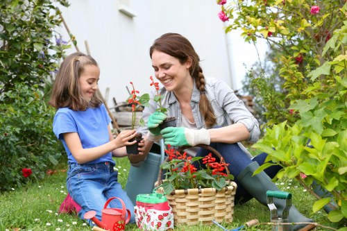 Gardeners in Chingford shaping a well-kept outdoor space