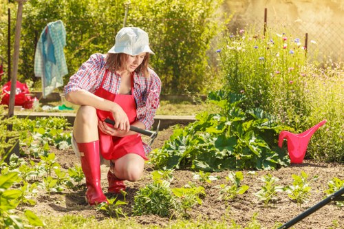 Garden waste and recyclable materials separated for local recovery