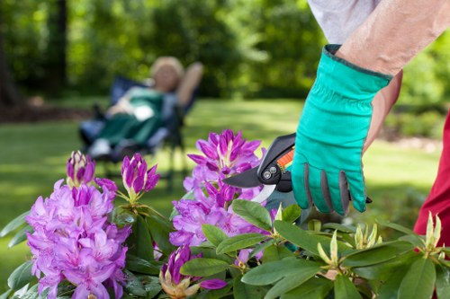 Patio and hard landscaping features for a Chingford garden